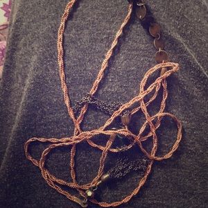 Copper chain ring and bracelet Free People NWT